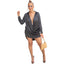 MH82098 Women's Casual Layered Shirt Dress