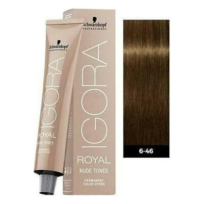 Schwarzkopf Igora Royal Hair Color 6-46 Dark Blonde Beige Chocolate 2.1oz