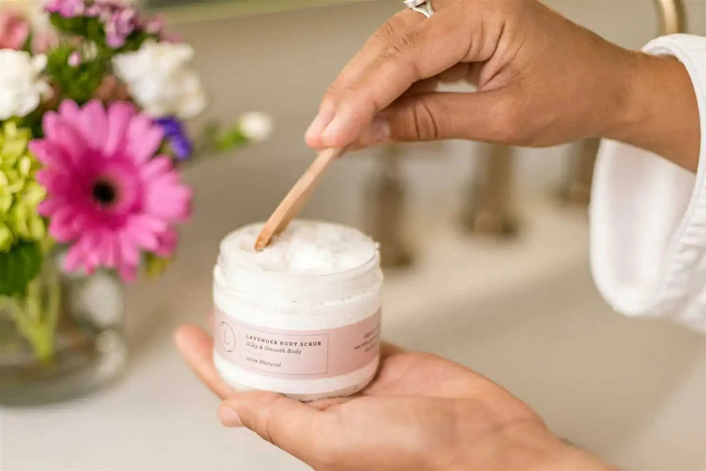 Lavender Body Scrub with CBD - Natural Exfoliant