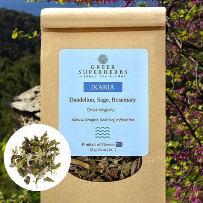 Ikaria Tea – Blue Zone Herbal Blend with Dandelion, Sage & Rosemary