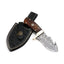Premium Damascus Steel Guthook Knife for Outdoor Adventures - Korvel