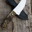 Premium D2 Steel Hunting Knife with Authentic Mountain Sheep Horn Handle – 8.5" | KBS Knives - Korvel