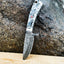 Artisan Crafted Raindrop Pattern Damascus Steel Hunting Knife - Korvel