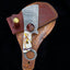 Artisan Crafted Damascus Steel Mini Cleaver with Finger Hole - Korvel