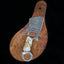Artisan Crafted Damascus Steel Mini Cleaver with Finger Hole - Korvel