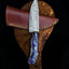 Artisan Crafted Raindrop Pattern Damascus Steel Hunting Knife - Korvel