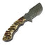 Premium Handmade Tracker Knife – Raindrop Damascus with Unique Sheep Horn Handle - Korvel