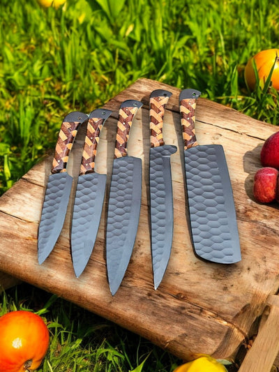 Artisan Kitchen Knife Collection - Handcrafted Stainless Steel Blades - Korvel