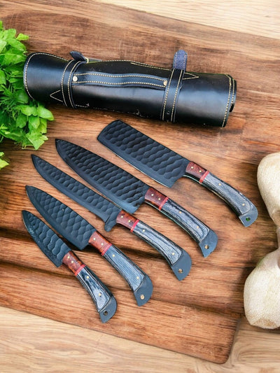 Artisan Kitchen Knife Collection - Handcrafted Stainless Steel Blades - Korvel