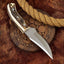 Premium Custom D2 Steel Hunting Knife with Antler Grip - Korvel