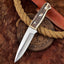 Premium Custom Fixed Blade Skinning Knife with Leather Sheath - Korvel