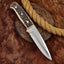 Premium Custom Fixed Blade Skinning Knife with Leather Sheath - Korvel