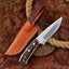 Premium Custom Skinning Knife with Elegant Leather Sheath - Korvel