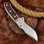 Expertly Crafted Custom Skinning Knife with Premium Leather Sheath - Korvel