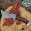 Weyland Tracker Knife – Exquisite Handmade Damascus Survival Blade with Luxurious Rosewood Handle - Korvel