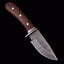 Premium Custom Damascus Steel Skinning Knife with Elegant Walnut Handle - 7.75 inches - Korvel