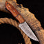 Premium Custom Damascus Steel Skinning Knife with Elegant Rosewood Handle - 7.25 inches - Korvel