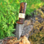 Premium Handmade Damascus Steel Skinning Knife with Elegant Rosewood & Bone Handle - 6.25-inch - Korvel