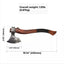 Premium 1095 Steel Custom Tomahawk | Handcrafted Rosewood Handle & Leather Sheath | Ultimate Outdoor Axe by KBS Knives - Korvel