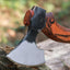 Premium 1095 Steel Custom Tomahawk | Handcrafted Rosewood Handle & Leather Sheath | Ultimate Outdoor Axe by KBS Knives - Korvel