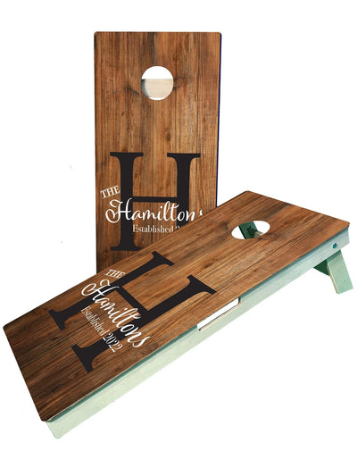 Personalized Monogram Cornhole Boards - Perfect for Weddings & Family Gatherings - Korvel