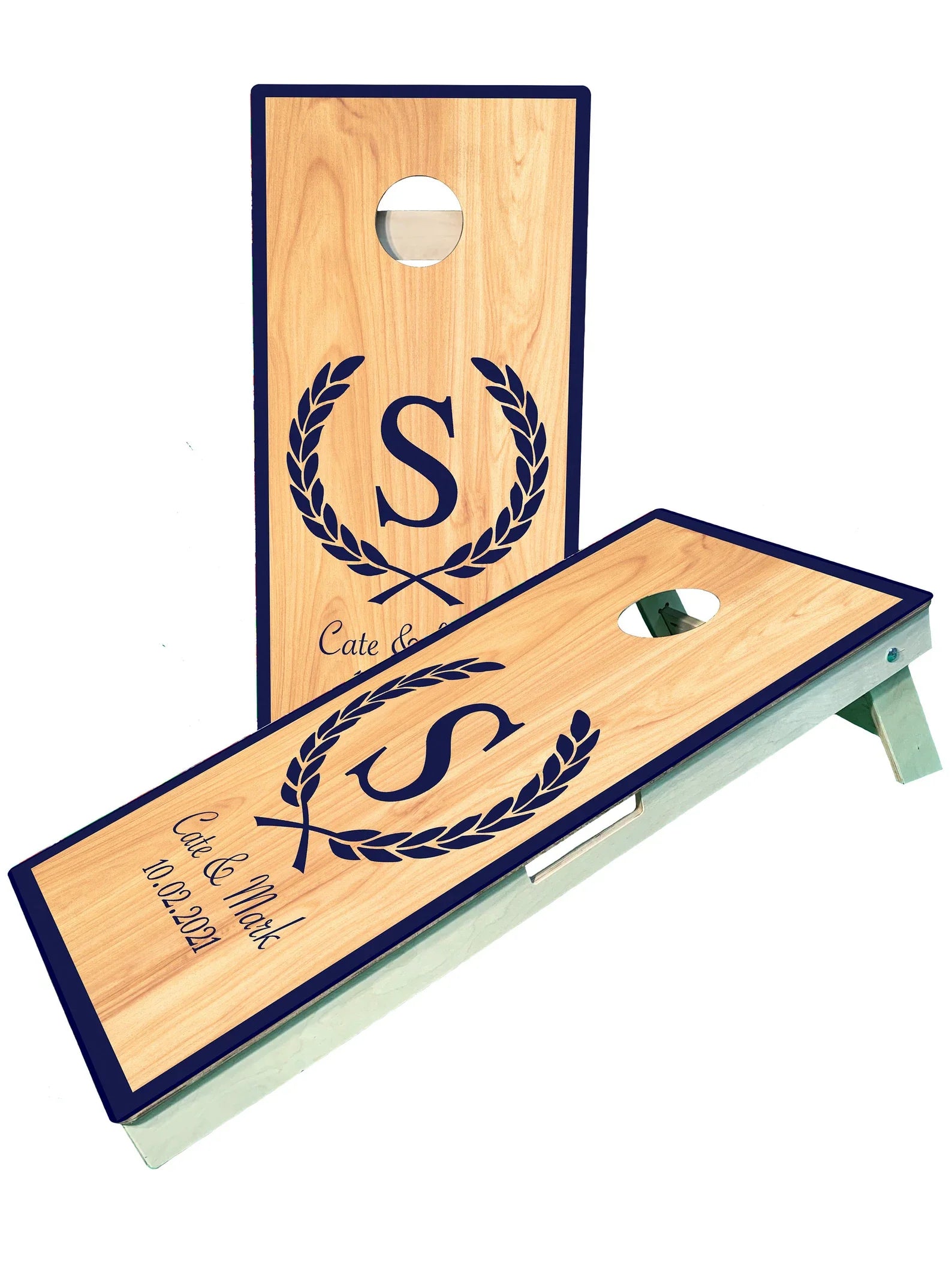 Personalized Monogrammed Cornhole Boards - Perfect for Weddings & Family Gatherings - Korvel