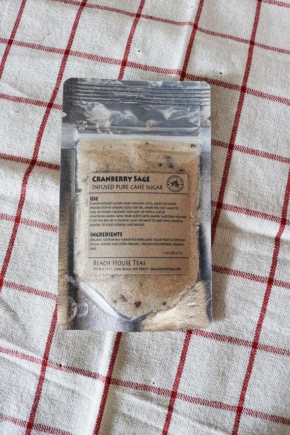 Cranberry Sage infused artisan culinary sugar - Korvel