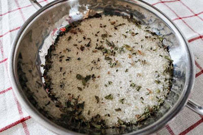 Pacific Northwest Mint infused artisan culinary sugar - Korvel