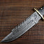 Exquisite Damascus Steel Hunting Knife - Custom Crafted - Korvel