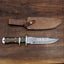 Exquisite Damascus Steel Hunting Knife - Custom Crafted - Korvel