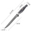 Premium Handmade Damascus Steel Fillet Knife with G10 Micarta Grip - 13 Inches - Korvel