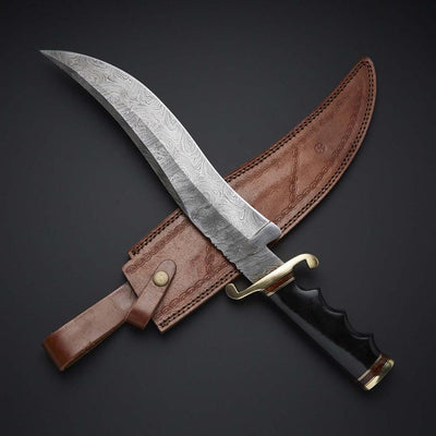 Premium Custom Damascus Steel Bowie Knife - Korvel