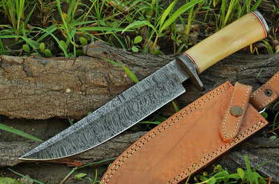 Premium Handmade Damascus Steel Hunting Knife - Korvel