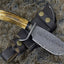 Premium Antler Horn Damascus Steel Hunting Knife - Korvel