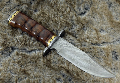 Premium Custom Damascus Steel Hunting Knife - Korvel
