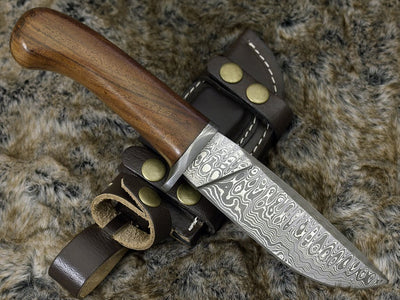 Premium Damascus Steel Hunting Knife - Custom Handmade - Korvel