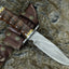 Premium Custom Damascus Steel Hunting Knife - Korvel