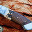 Premium Damascus Steel Guthook Skinner Knife for Outdoor Adventures - Korvel