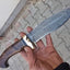 EXQUISITE DAMASCUS HUNTING KNIFE - HANDCRAFTED MASTERPIECE - Korvel