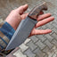 Premium 1095 Steel Custom Hunting Knife with Rosewood Handle - Korvel