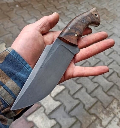 Premium 1095 Steel Custom Hunting Knife with Rosewood Handle - Korvel