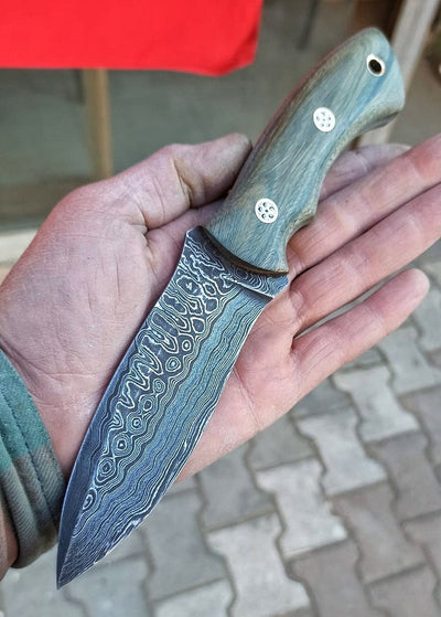 Premium Handmade Damascus Steel Hunting Knife - Korvel