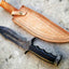 Premium Damascus Steel Bowie Knife for Outdoor Adventures - Korvel