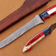 Exquisite Handmade Damascus Steel Fillet-Boning Knife with Texas Flag Handle - 13 Inch Length - Korvel