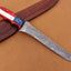 Exquisite Handmade Damascus Steel Fillet-Boning Knife with Texas Flag Handle - 13 Inch Length - Korvel