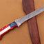 Exquisite Handmade Damascus Steel Fillet-Boning Knife with Texas Flag Handle - 13 Inch Length - Korvel
