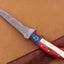 Exquisite Handmade Damascus Steel Fillet-Boning Knife with Texas Flag Handle - 13 Inch Length - Korvel