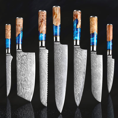 Premium Handmade Damascus Steel Chef Knife Collection - Korvel