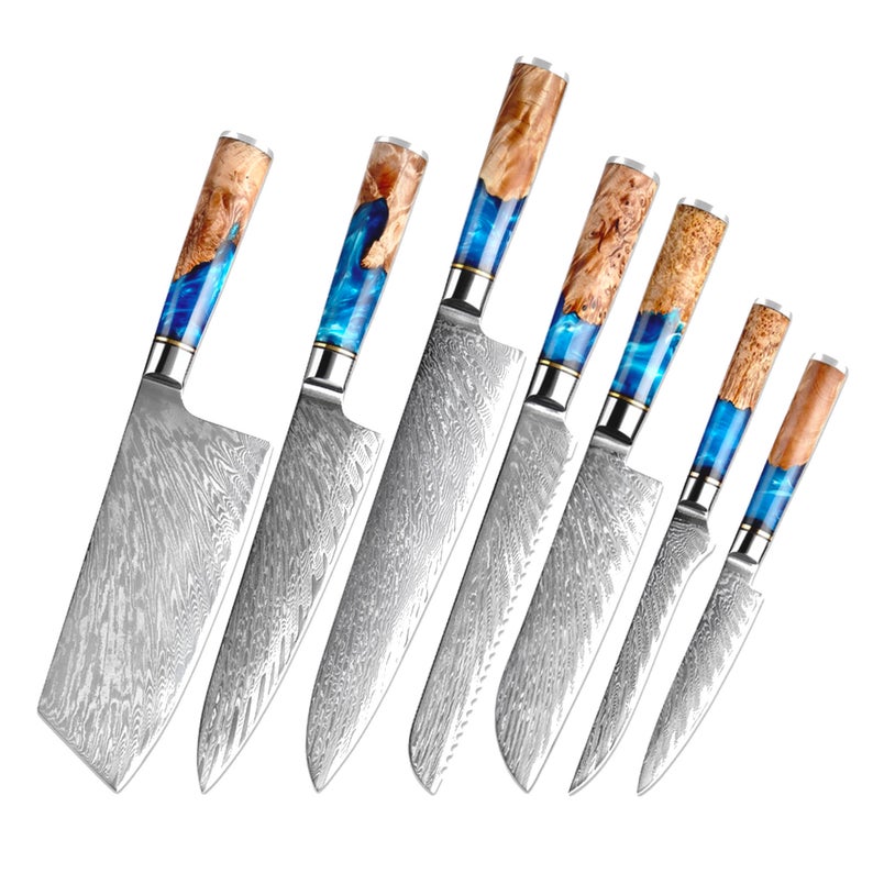 Premium Handmade Damascus Steel Chef Knife Collection - Korvel