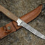 Artisan Crafted Damascus Steel Fillet Knife with Elegant Rosewood Handle - 11" Length by KBS Knives - Korvel